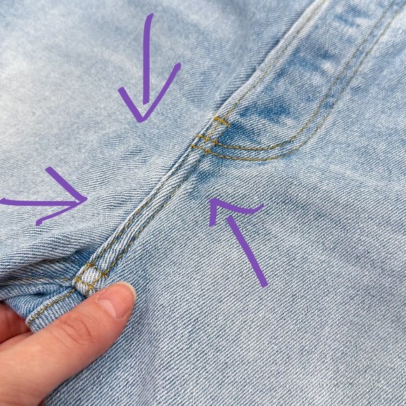 Re/Done 70s High-Rise Stove Pipe Jeans in Seawater Destroyed Light Wash Denim - Picture 14 of 16